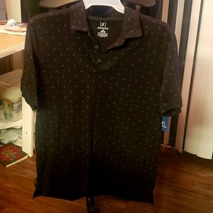 George black collar shirt
